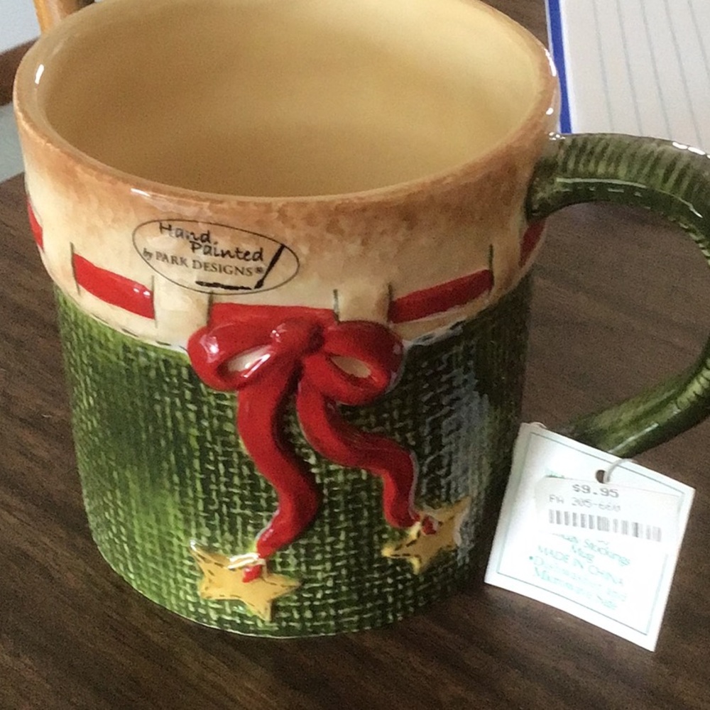 Green and Red Holiday Mug